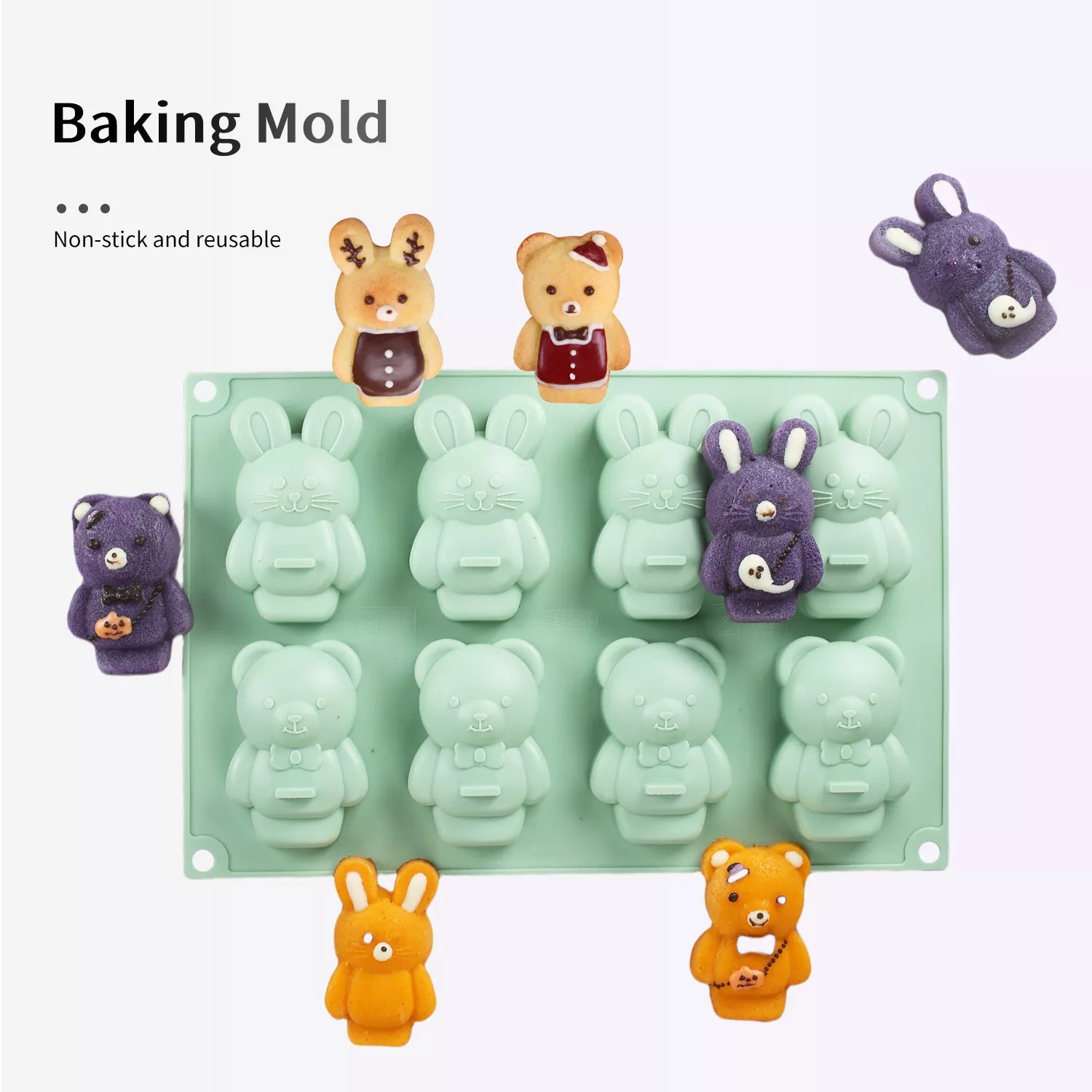 Bunny and Bear Cake Mold