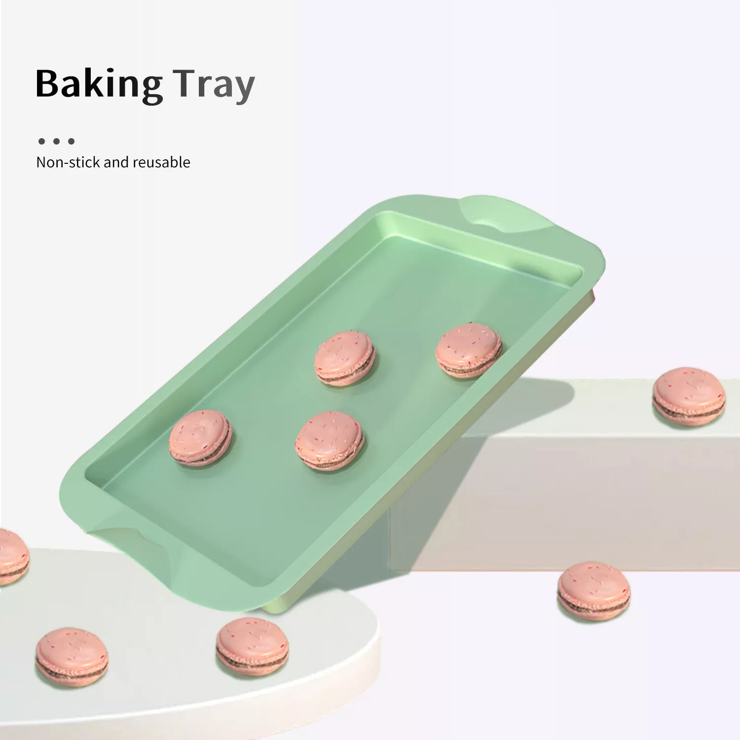 Square Baking Pan Silicone Mold with Handle