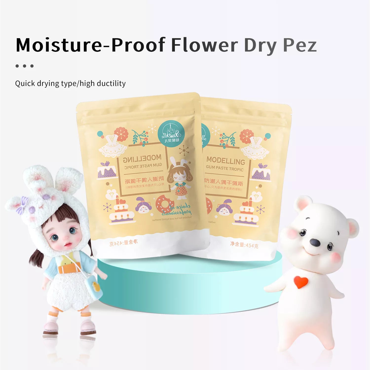 Moisture-proof Figurine Fondant Gum Paste