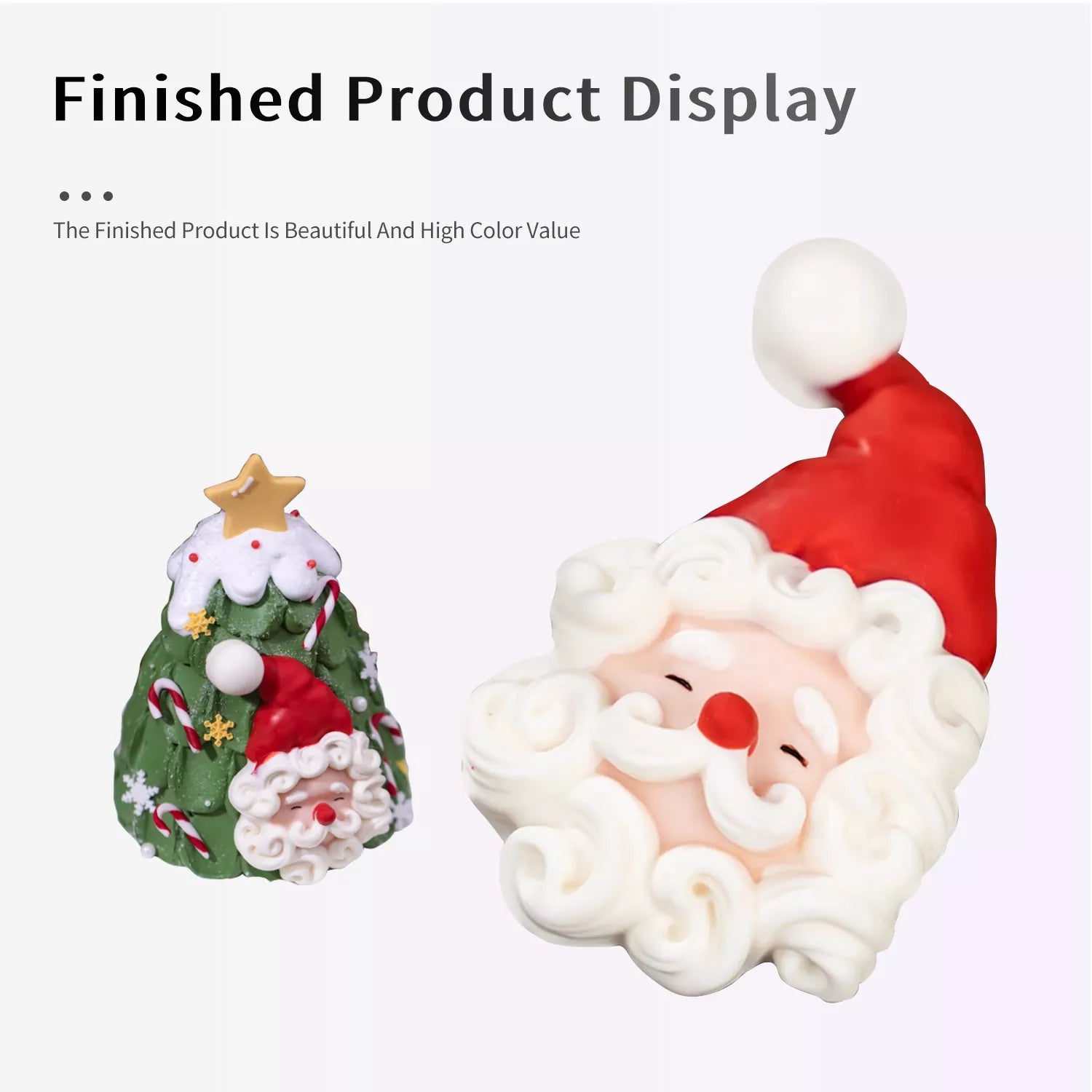 Christmas Theme Santa Claus, Antlers, Snowman Silicone Mold