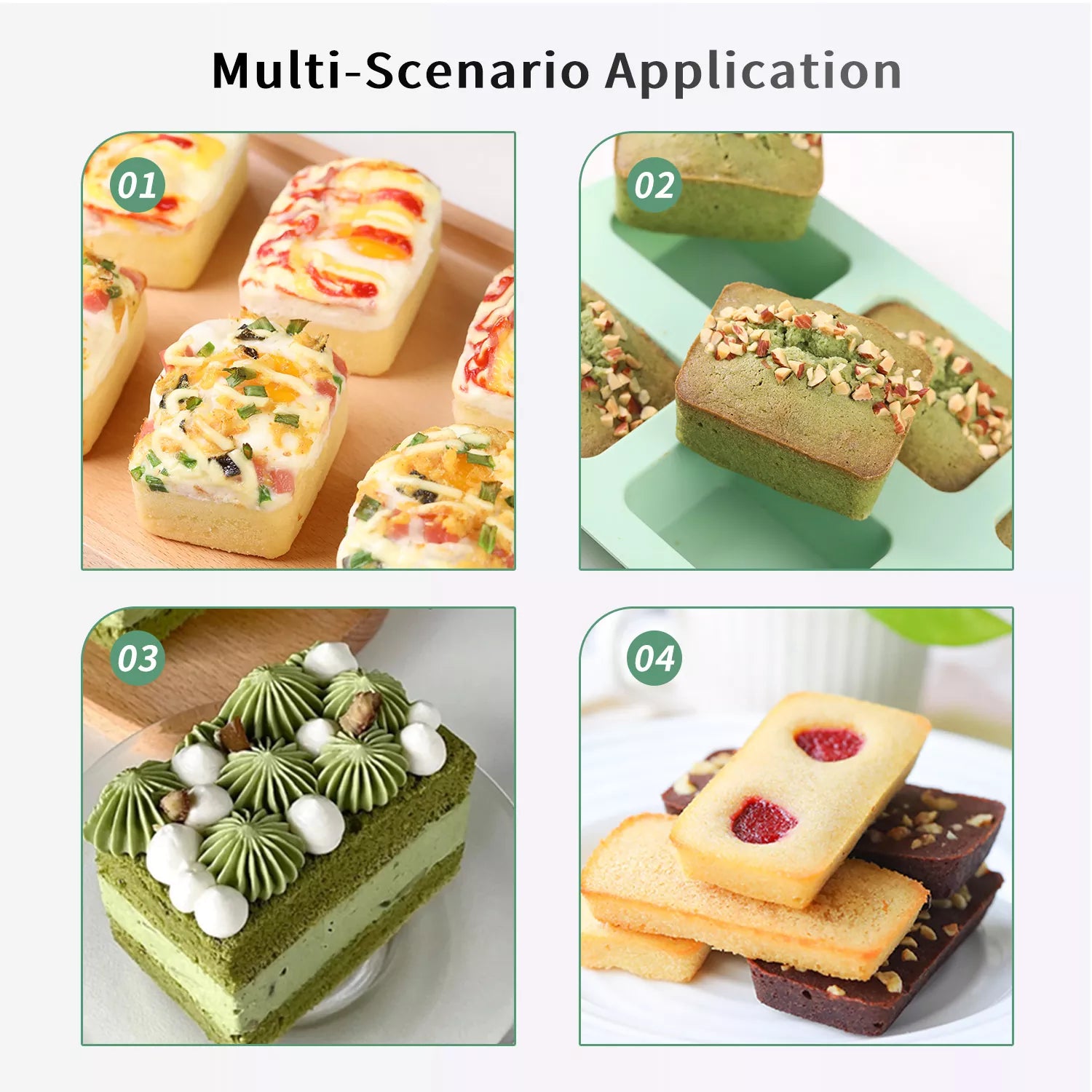 6-Hole Rectangle Cake Mold