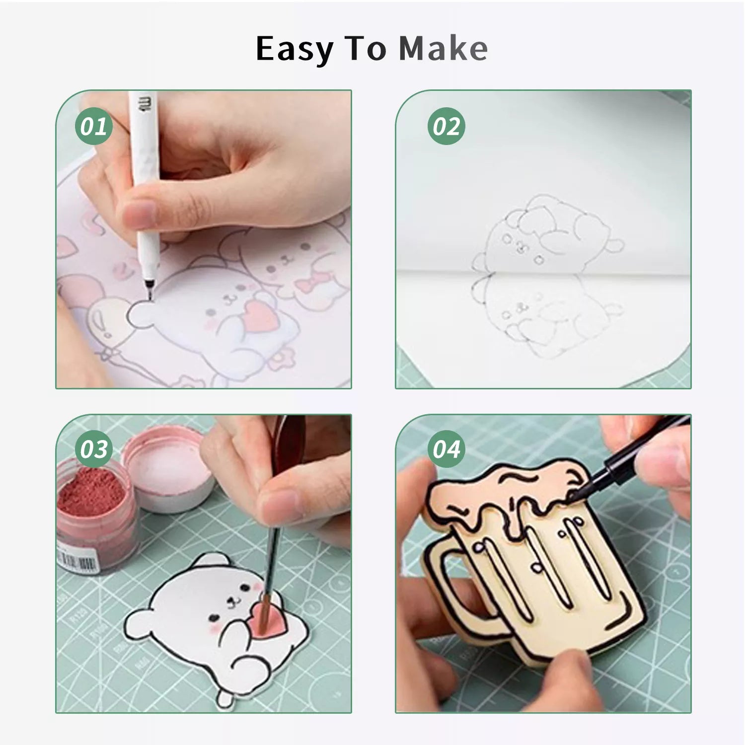 High-grade Food-grade Soft-bristle Pigment Pen