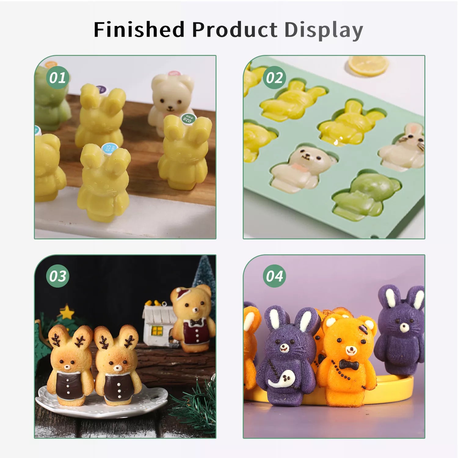 Bunny and Bear Cake Mold