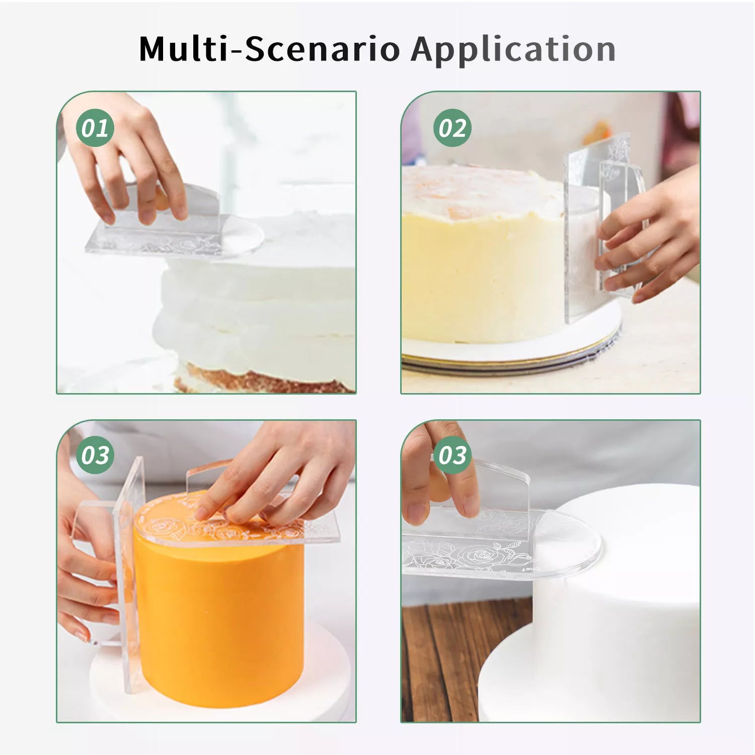 Acrylic Smoother for Baking Fondant Cakes