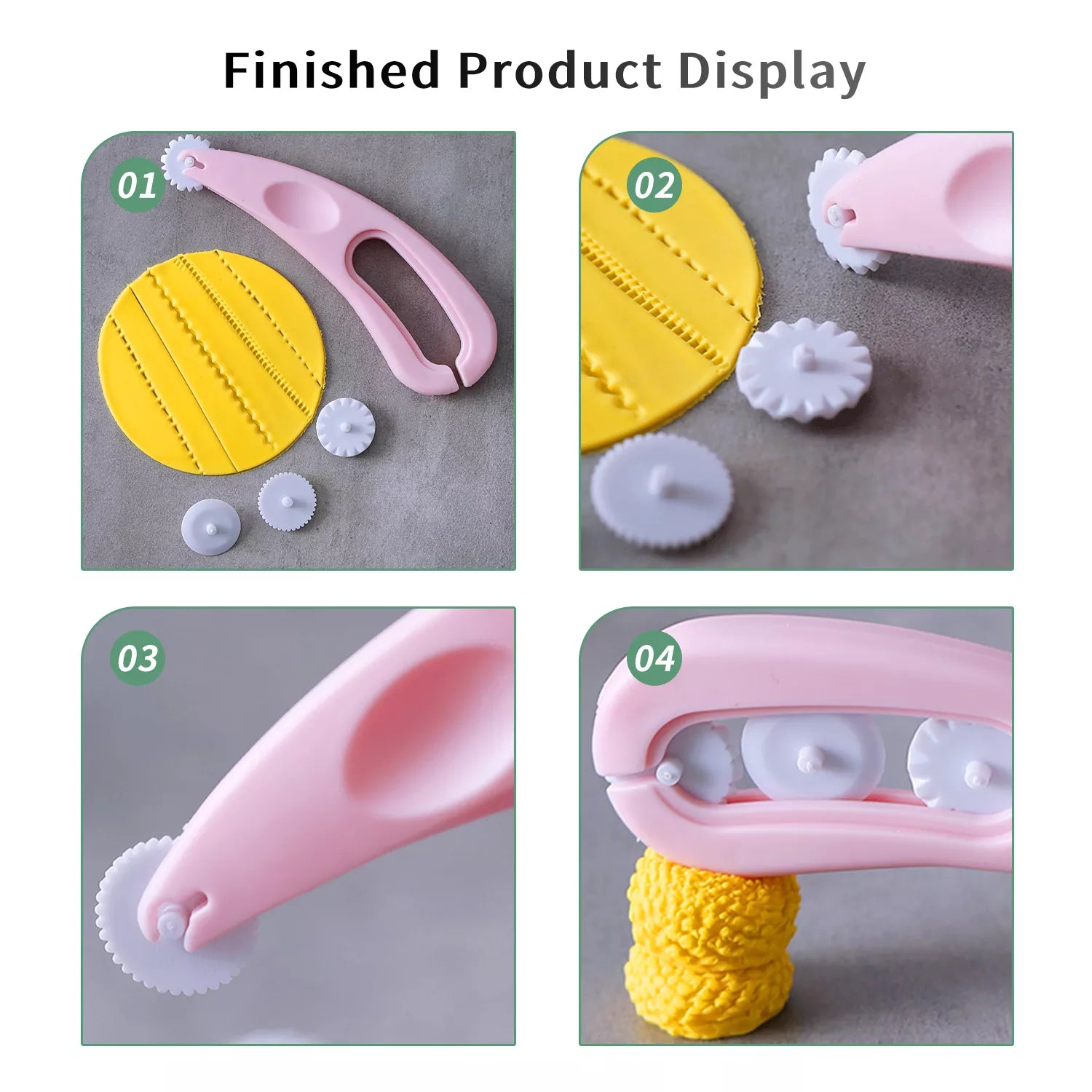 4pcs Set, Cutting and Edging Roller Cutter