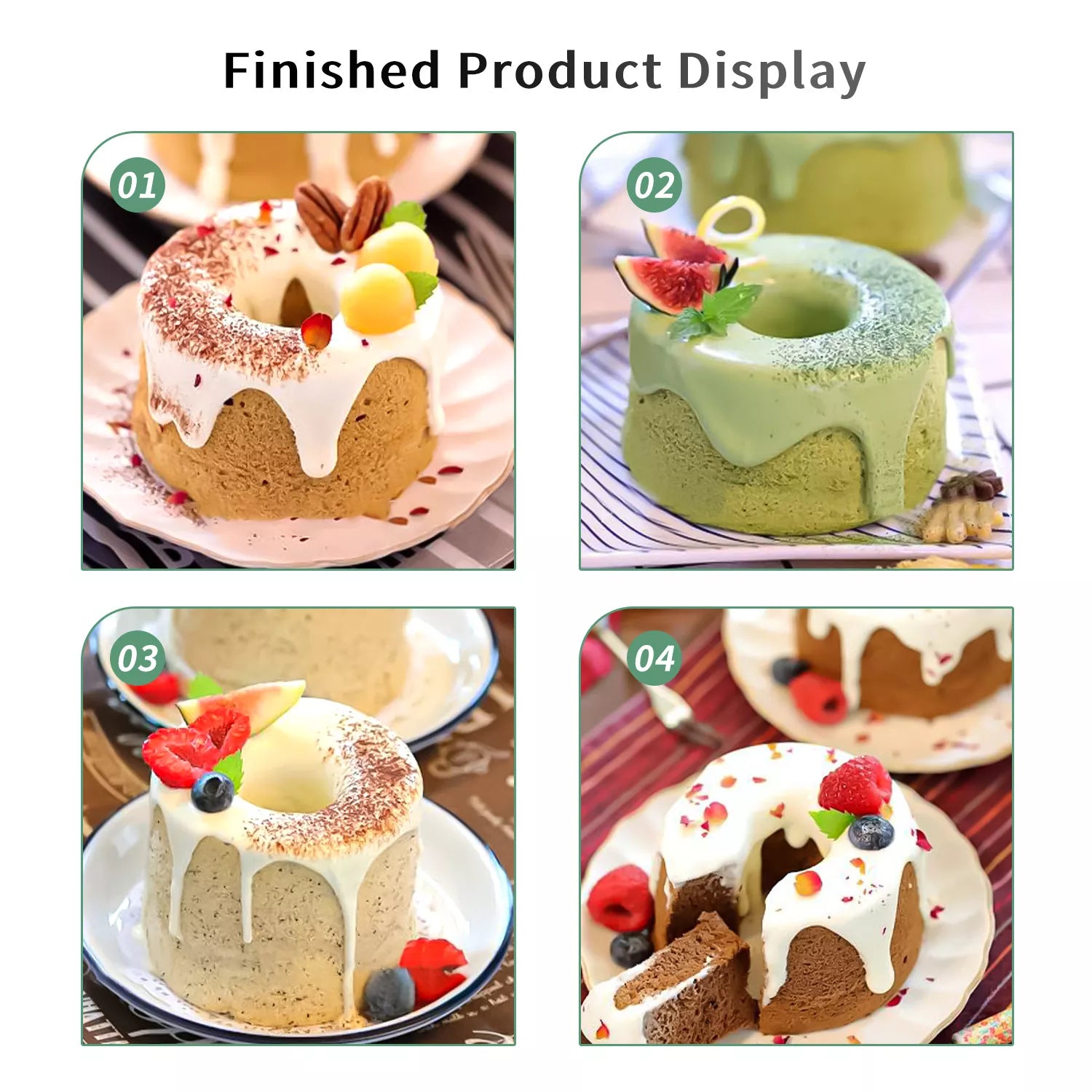 2-Hole Bundt Silicone Cake Mold