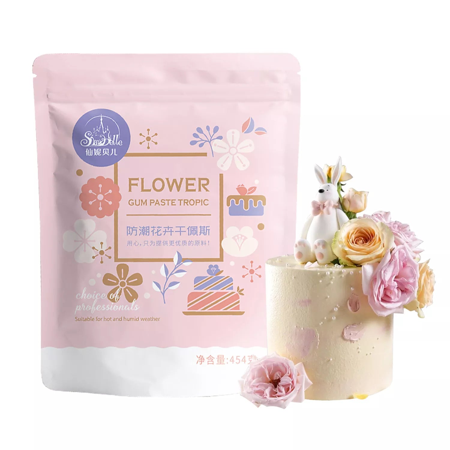 Moisture-proof Floral Fondant Gum Paste