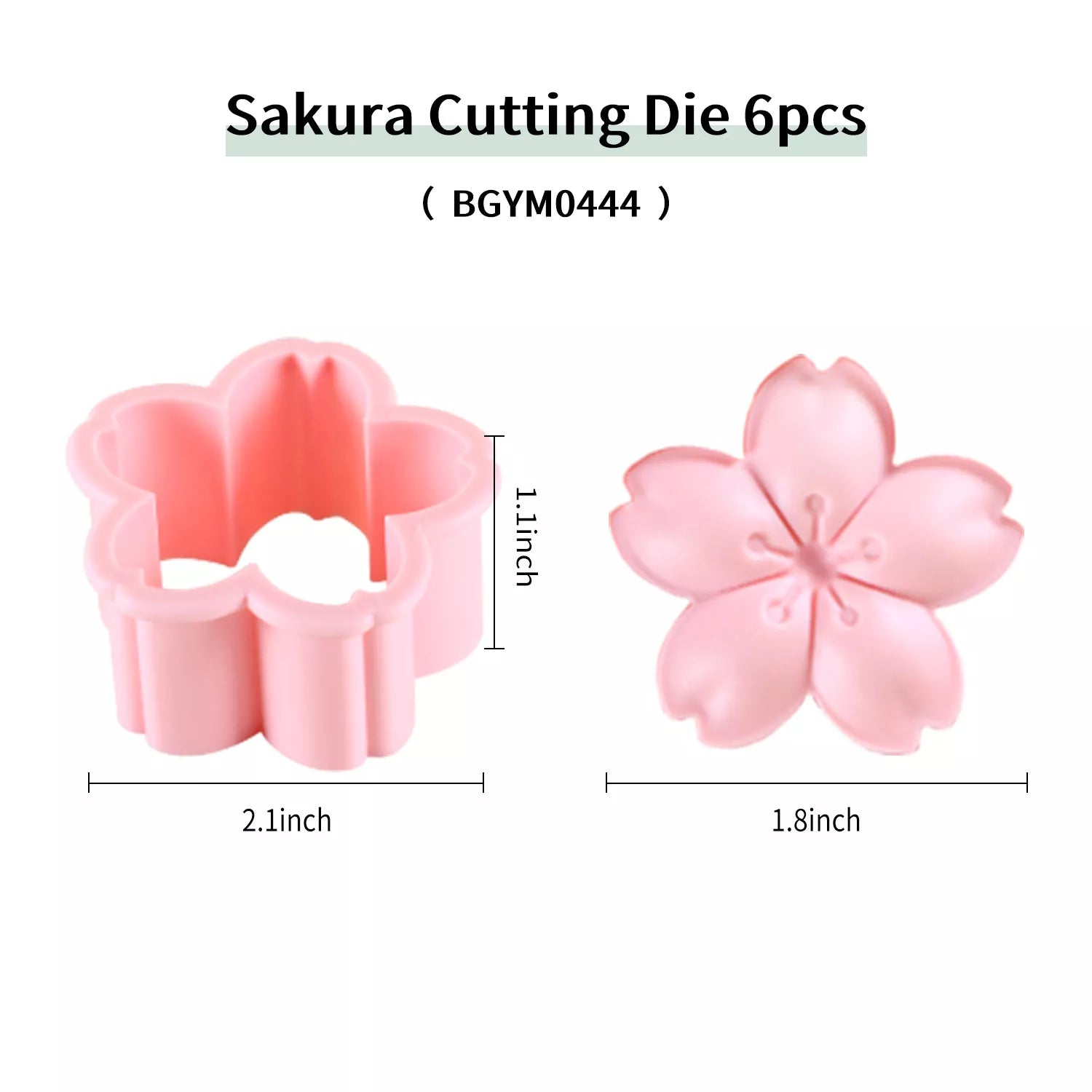 Cherry Blossom 6-Piece Cutter And Embossing Mold