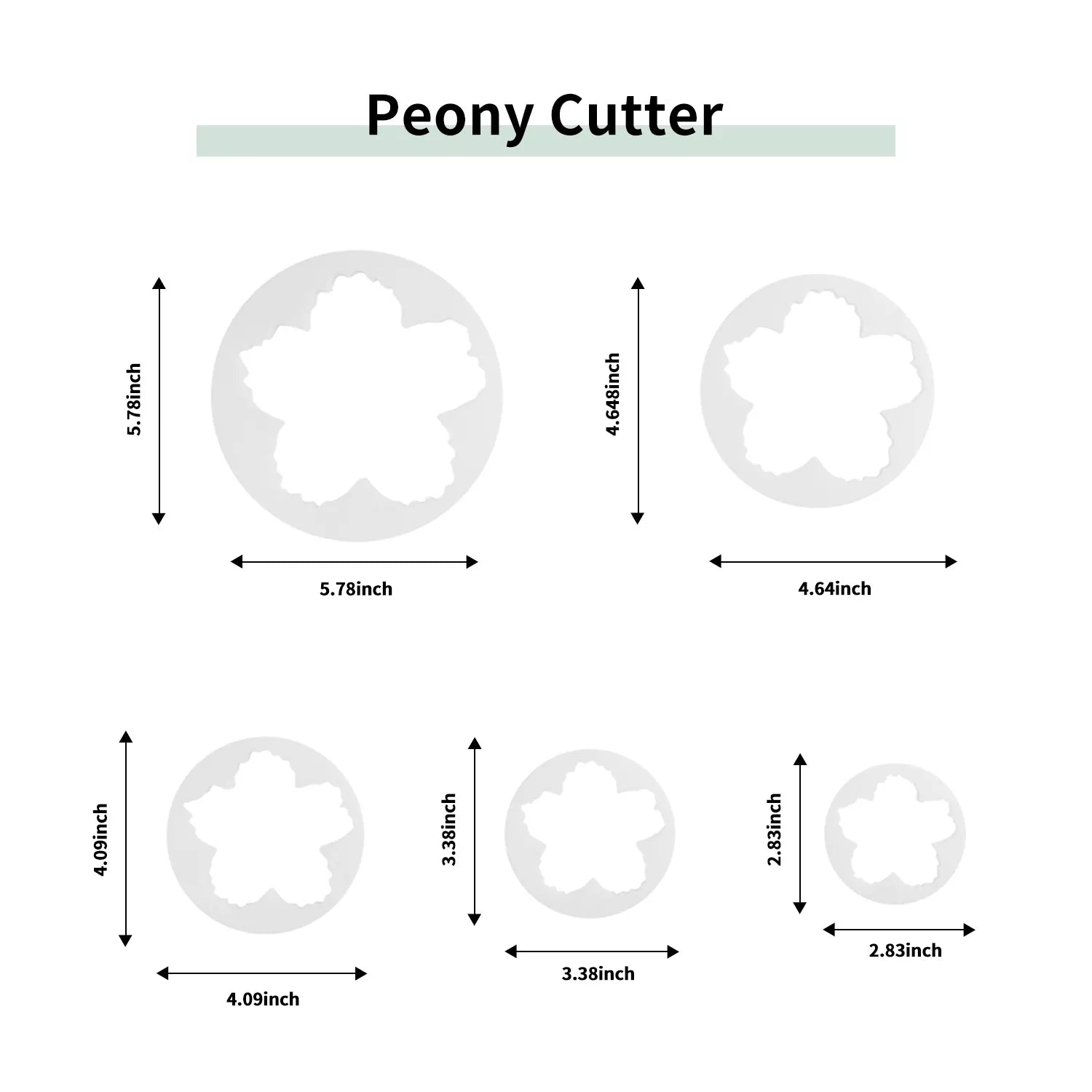 Peony Cutter Set Mold