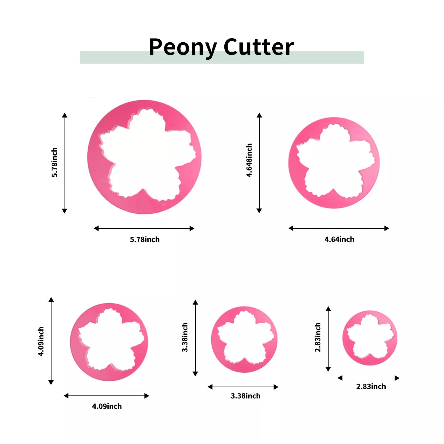 Peony Cutter Set Mold