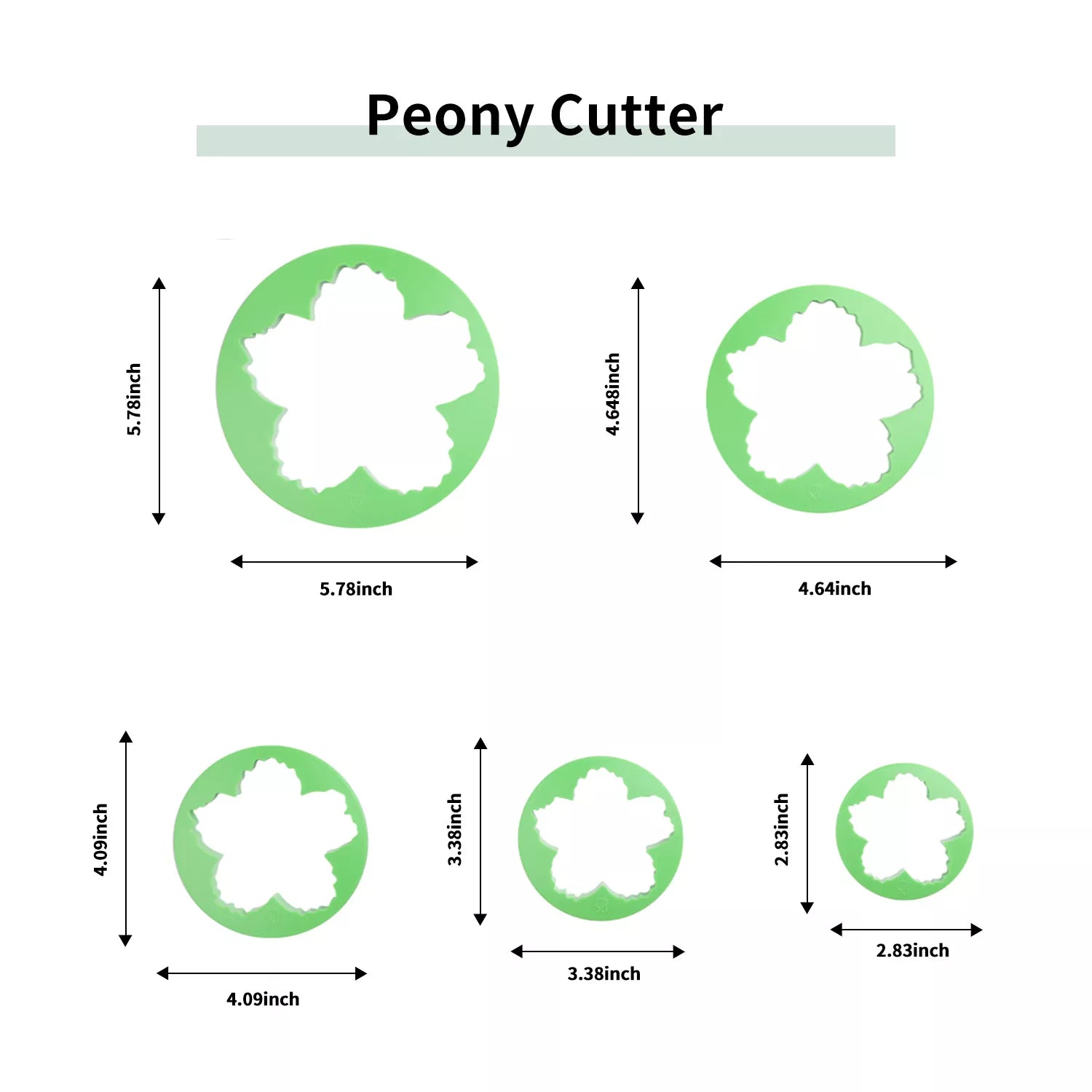 Peony Cutter Set Mold