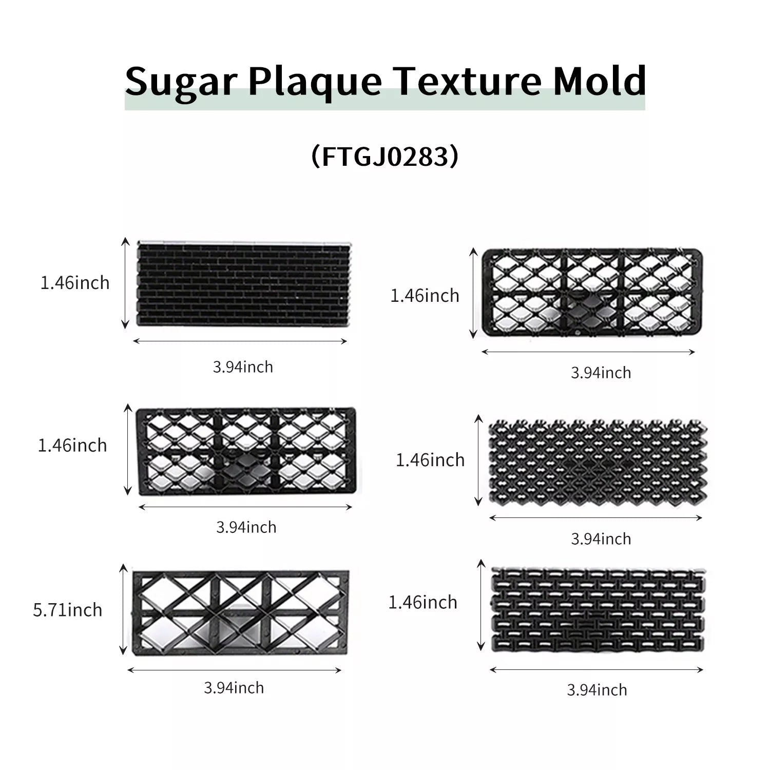 Square Pattern Fondant Pressing Mold