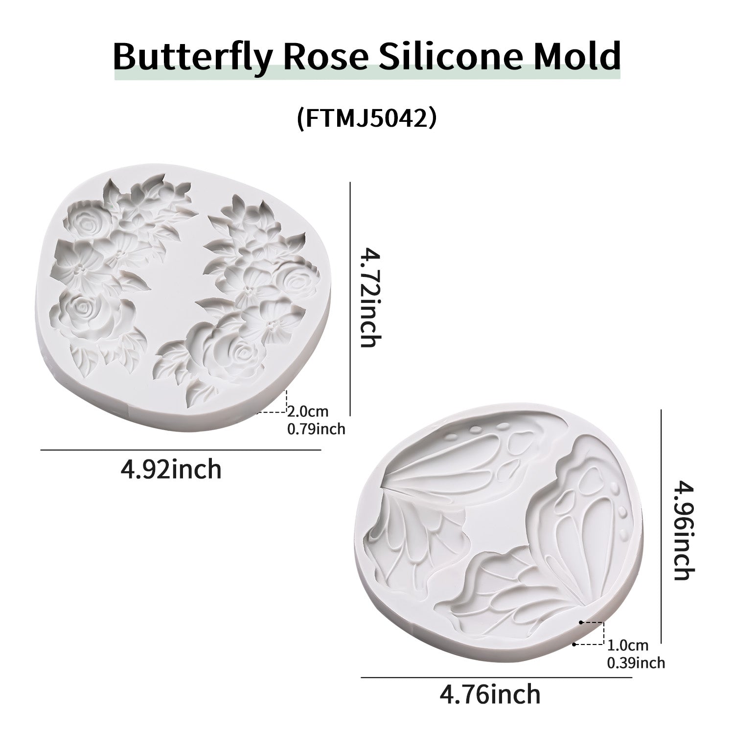Butterfly, Rose Element Silicone Mold