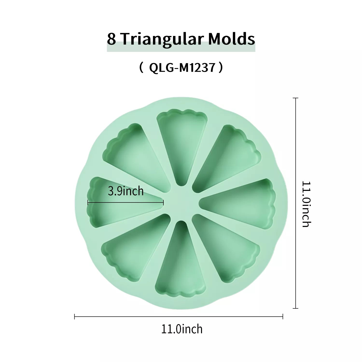 8-Cavity Cheese Silicon Mold
