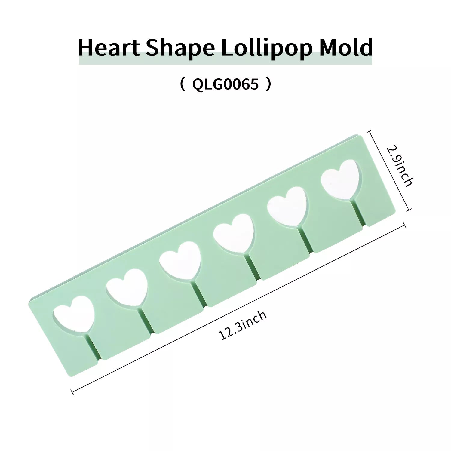 Heart-shaped, Hexagonal, Circular Lollipop Silicone Mold