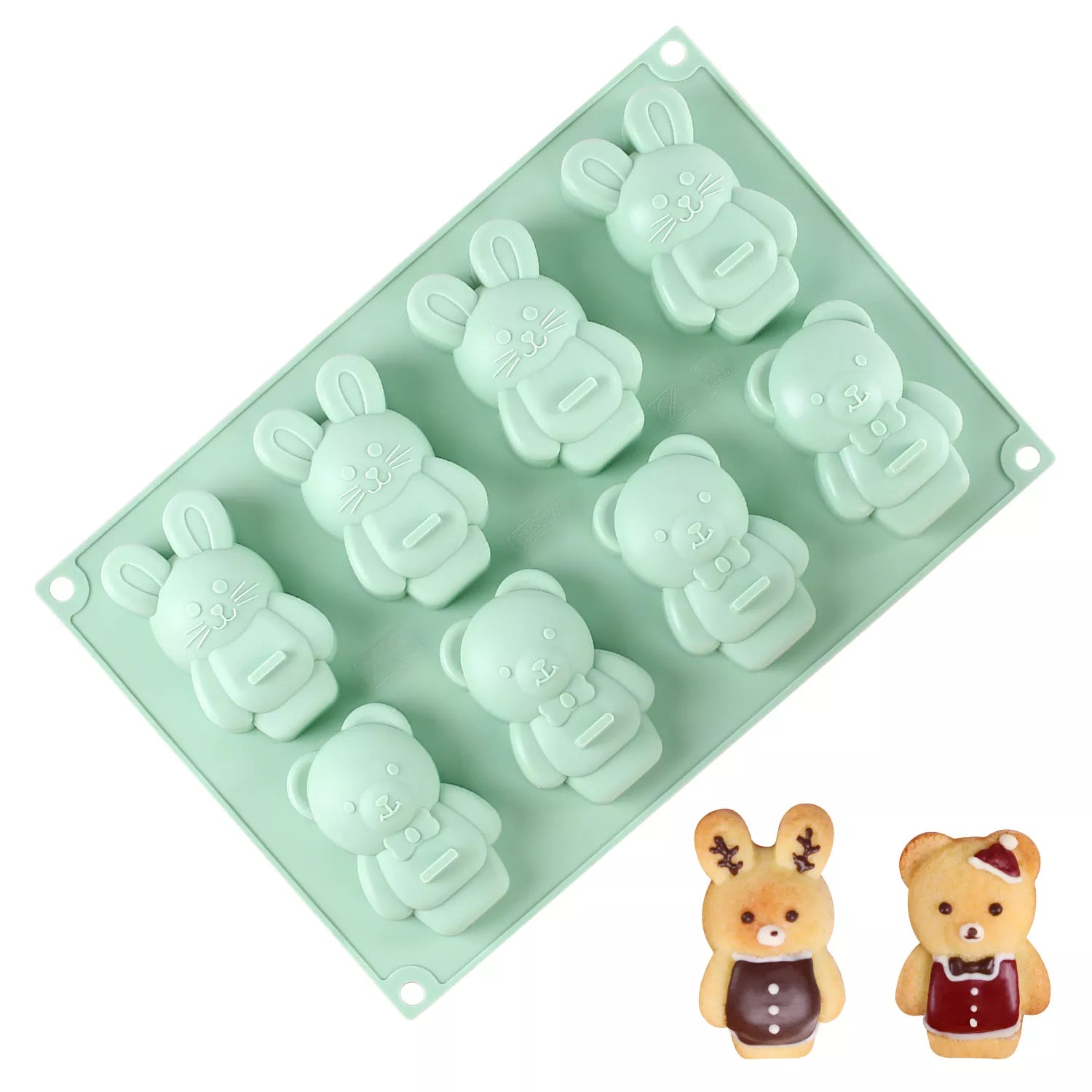 Bunny and Bear Cake Mold