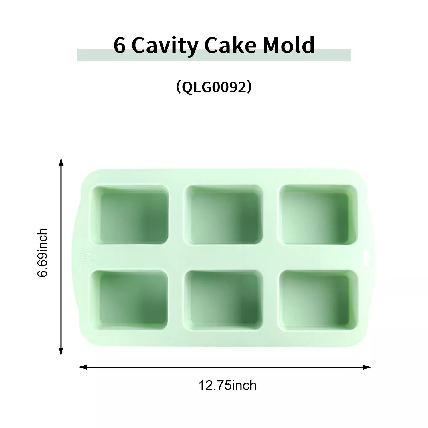 6-Hole Rectangle Cake Mold