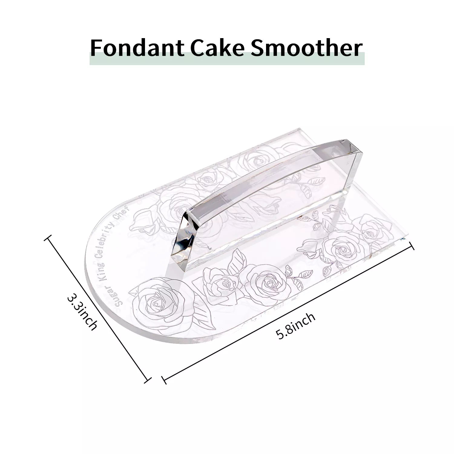 Acrylic Smoother for Baking Fondant Cakes