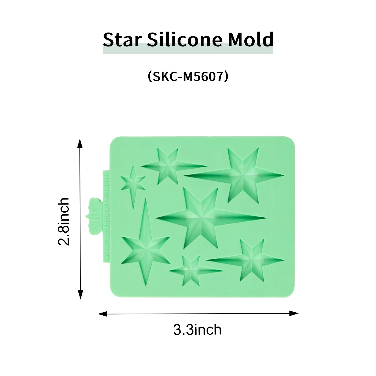 Star Light  & Heart Silicone Mold