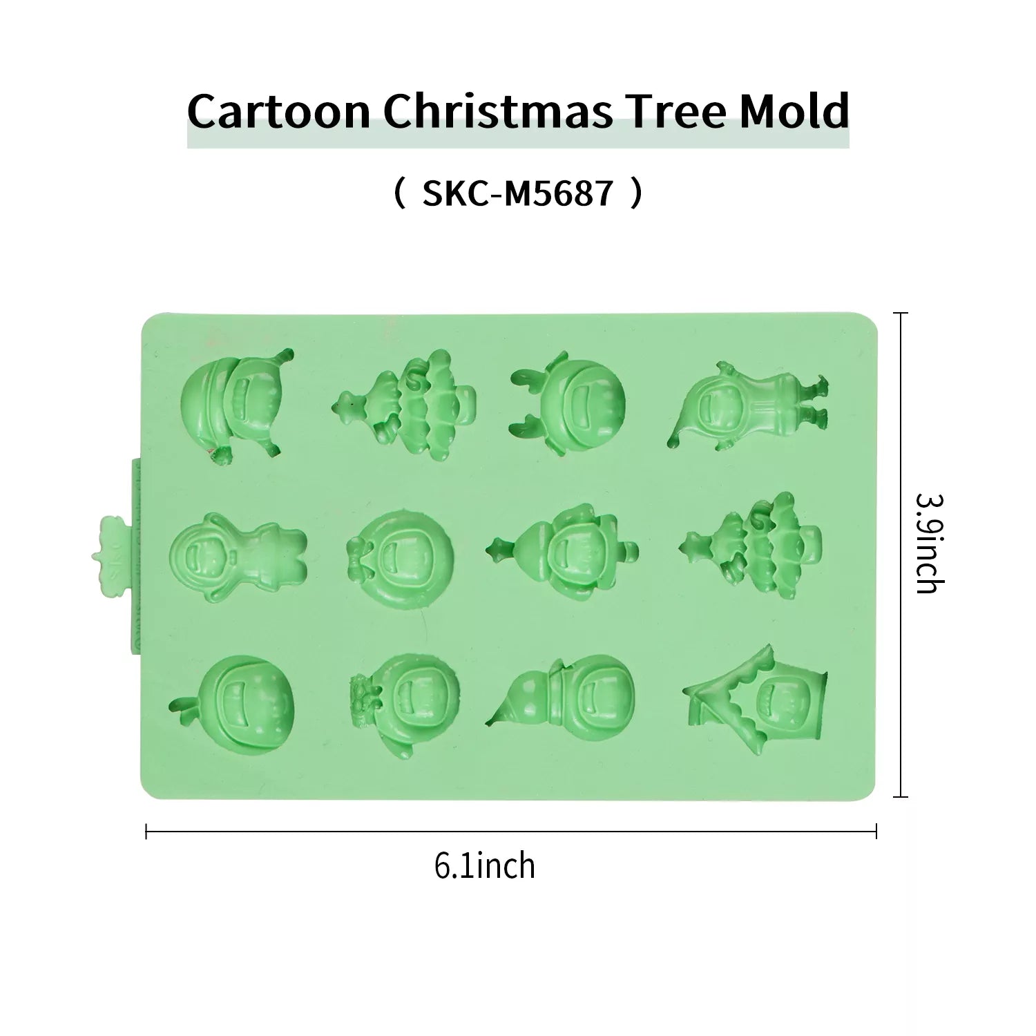 Christmas Silicone Mold – Cartoon Design